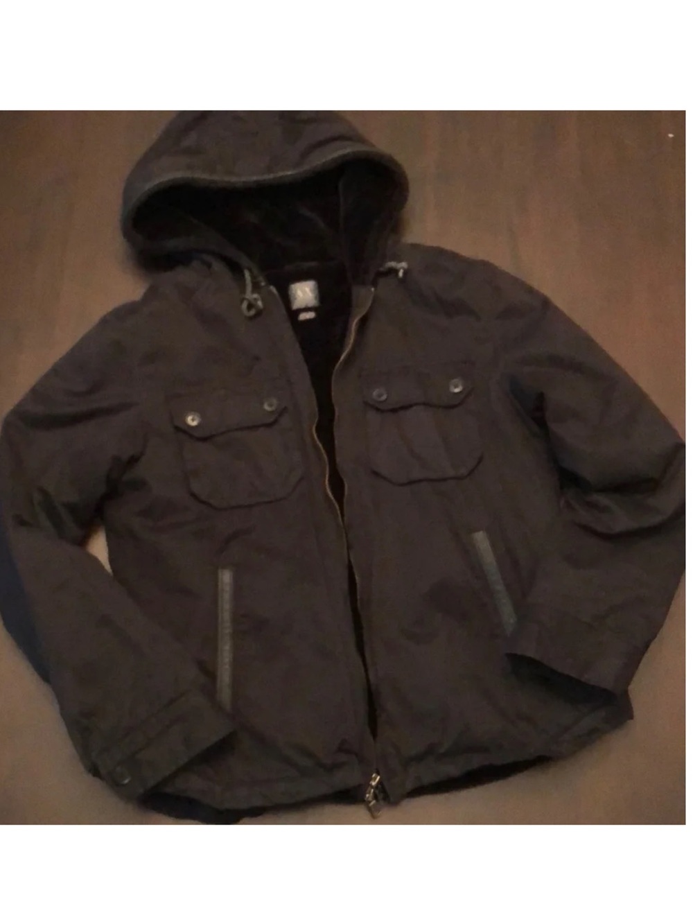Armani Exchange - Men's Black Hooded Jacket